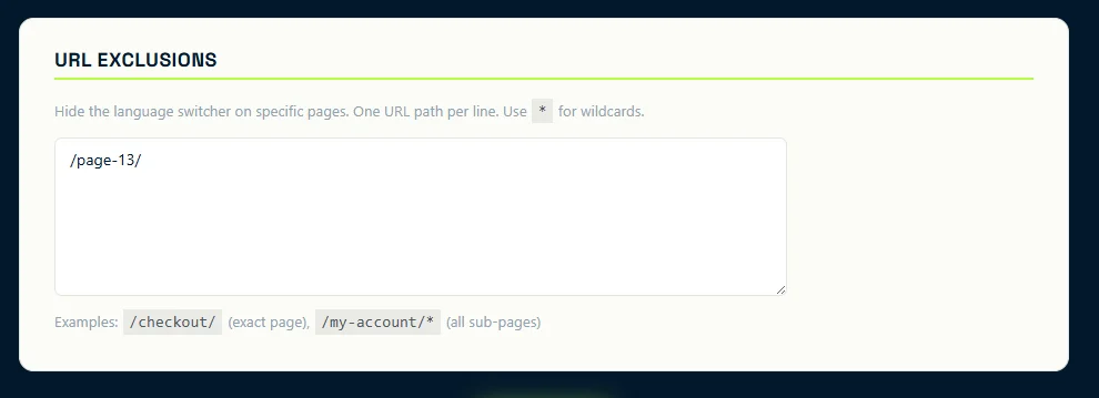 You can even exclude the widget from certain pages of your choice.